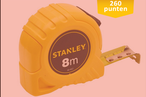 Rolbandmaat Stanley 8m - 25mm, Hamat Incentive Programma, Hamat BV